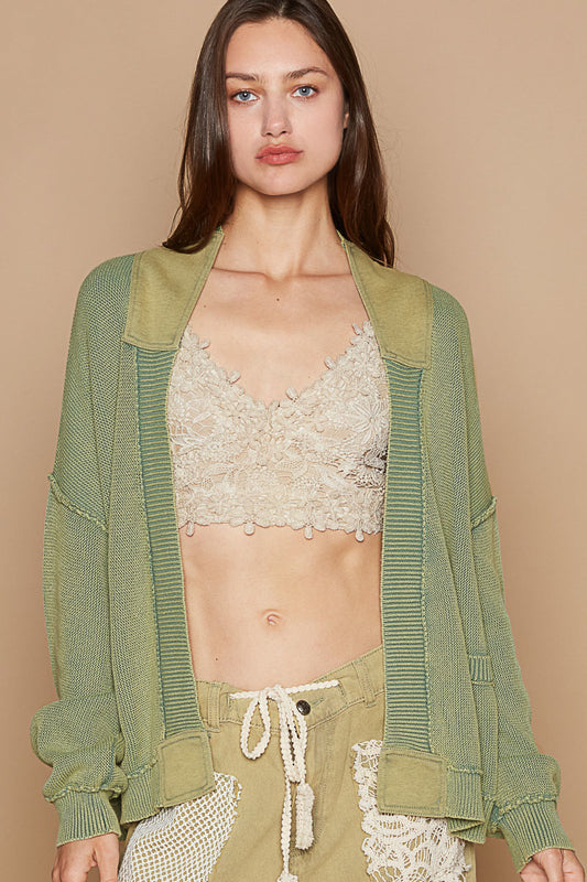 Olive Vintage Cardigan