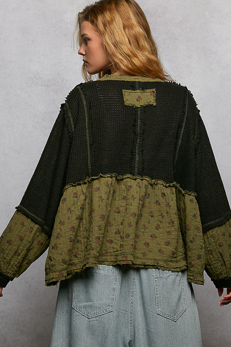 Black & Green Sweater