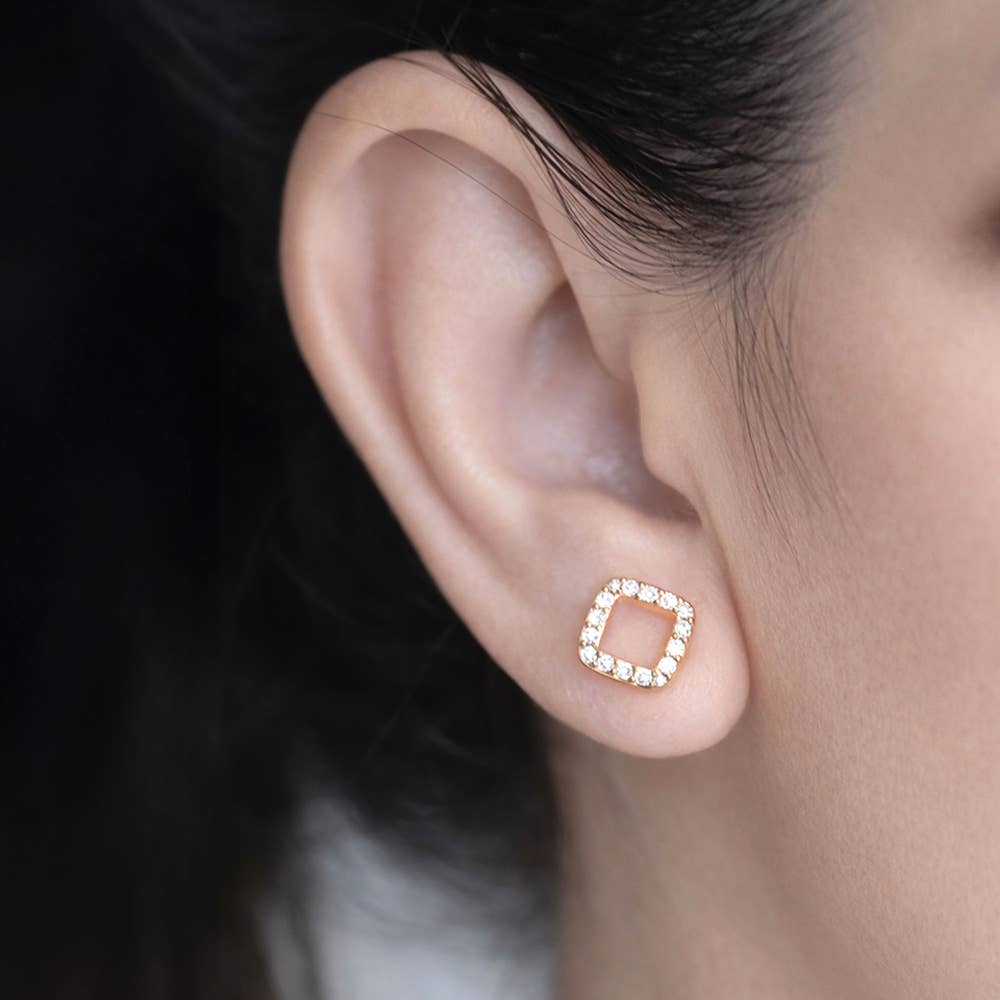 Square Stud Earrings