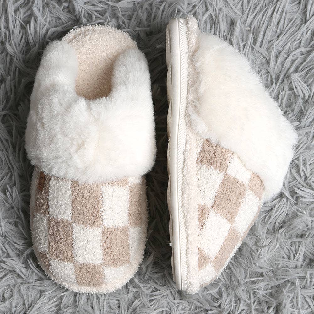 Checkered Slippers