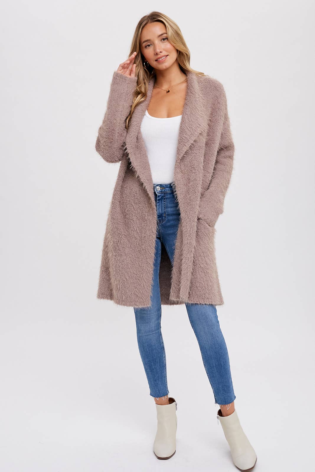 Mushroom Soft Cardigan