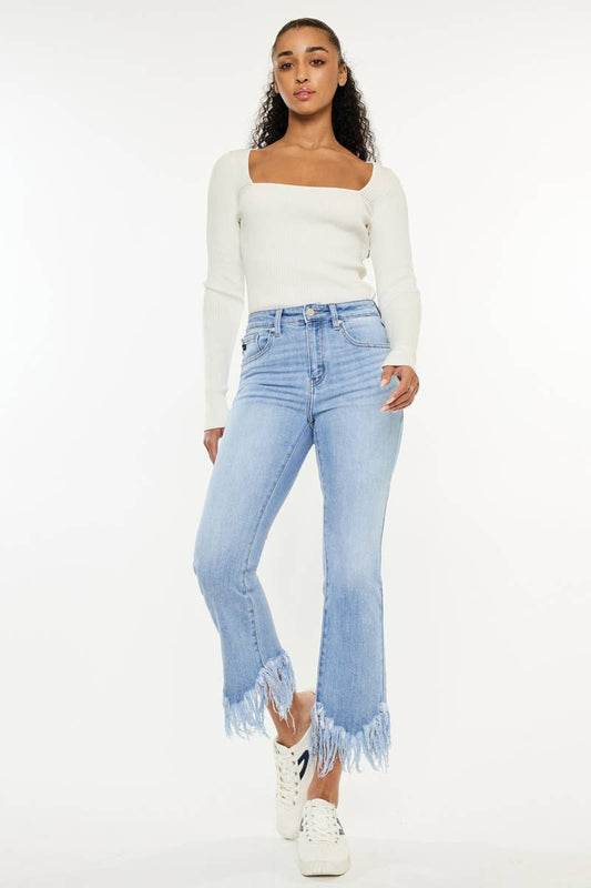 KanCan Frayed Hem Jeans