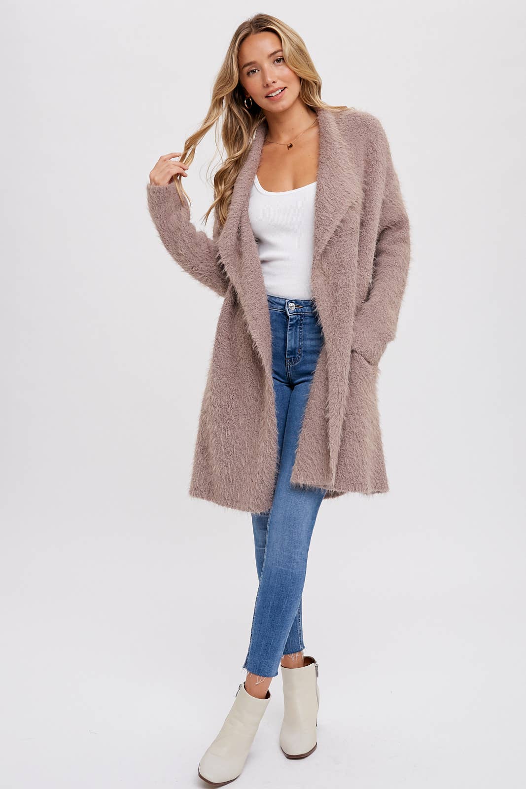Mushroom Soft Cardigan