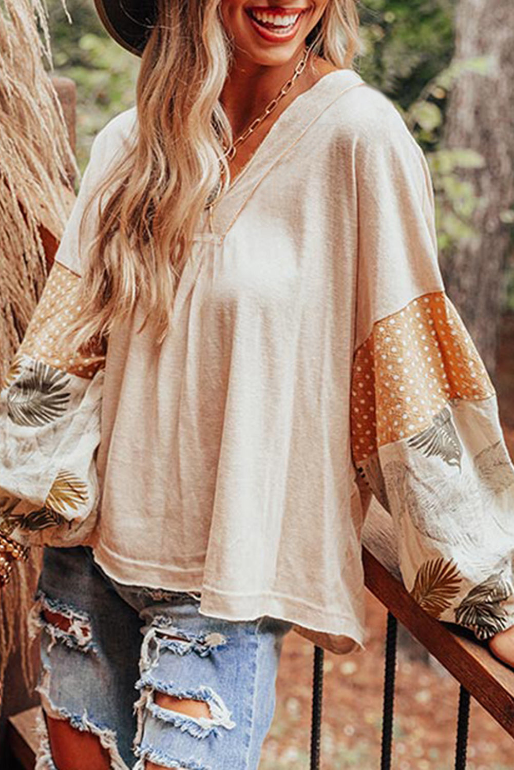Palm Polka Blouse