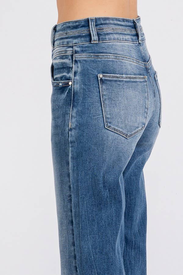 High Rise Stretch Wide Flare