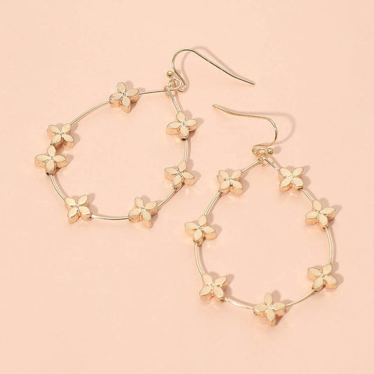 Metal Teardrop Earrings
