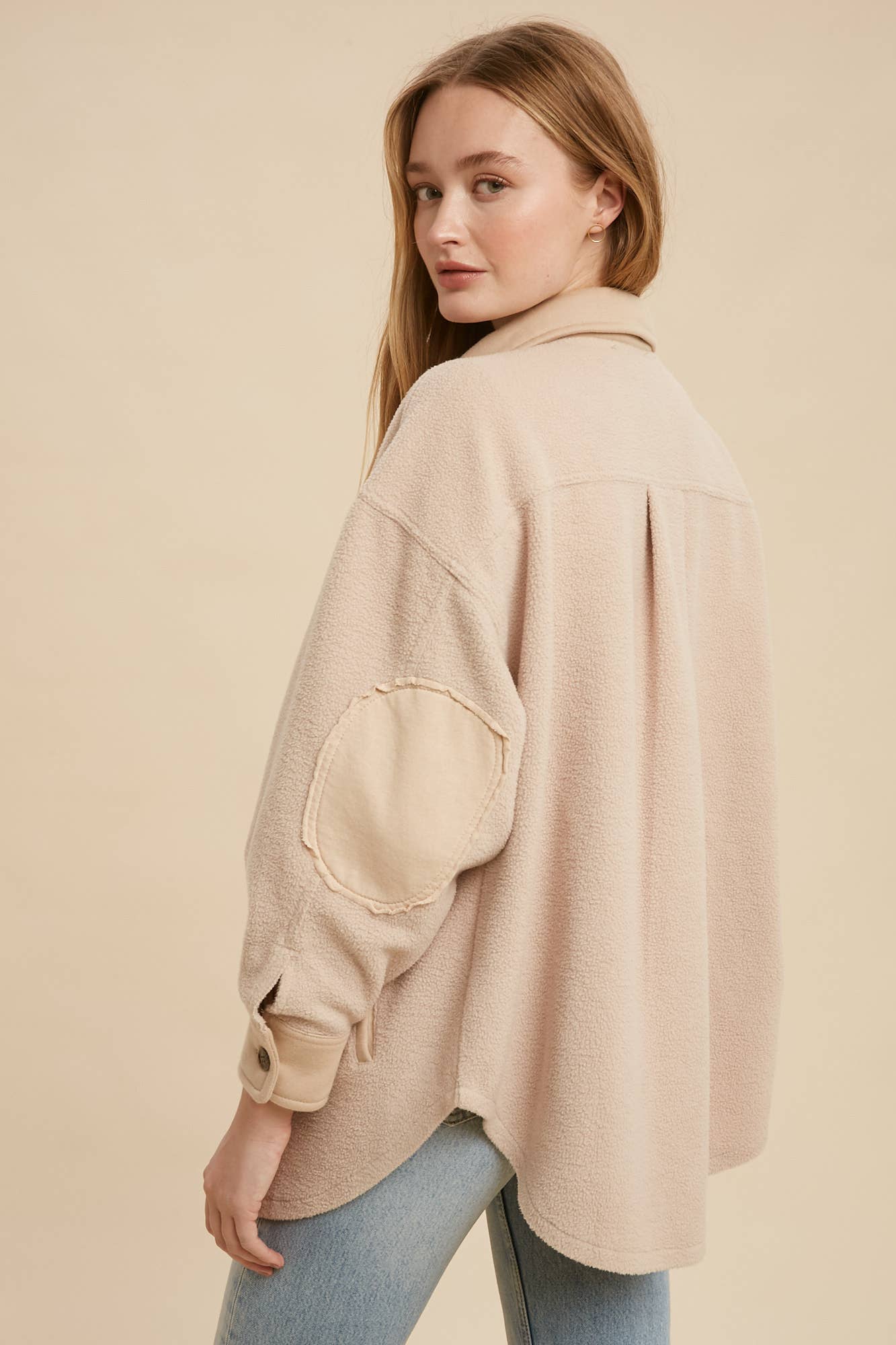Natural Fleece Shacket