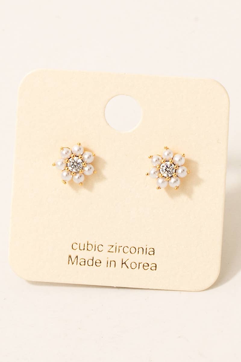 Pearl Stud Earrings