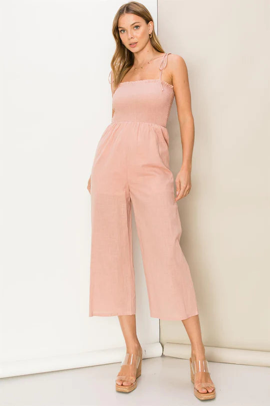 Smocked Jumpsuit