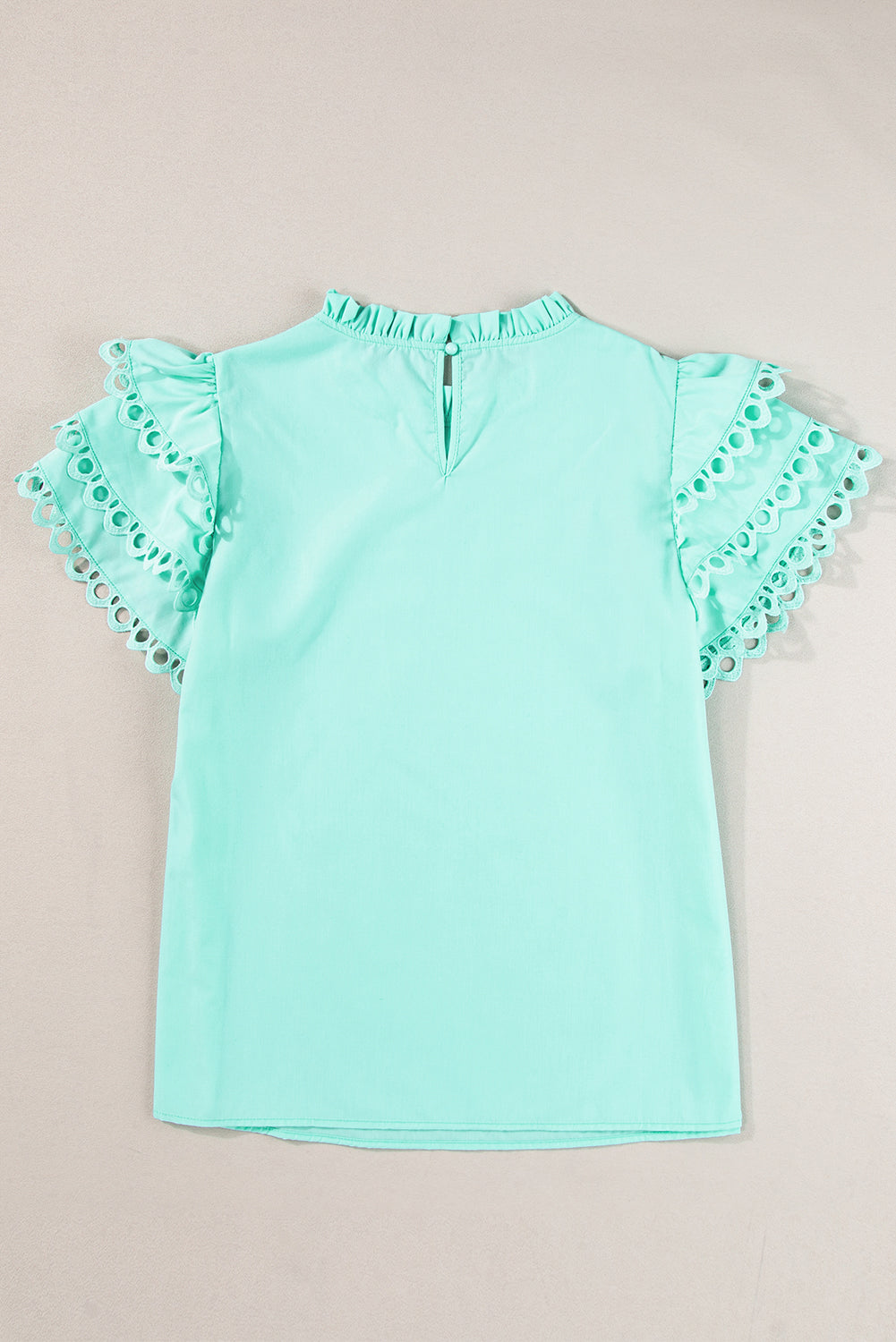 Mint Green Frilled Blouse