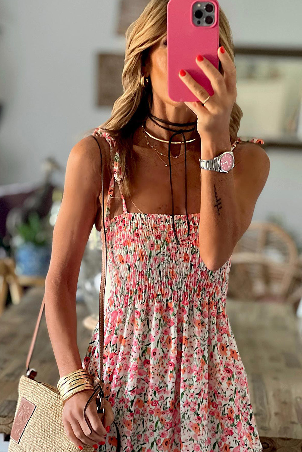 Floral Ruffled Maxi Dress