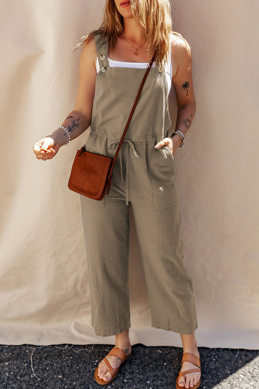 Sage Green Cropped Overall