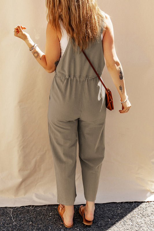 Sage Green Cropped Overall