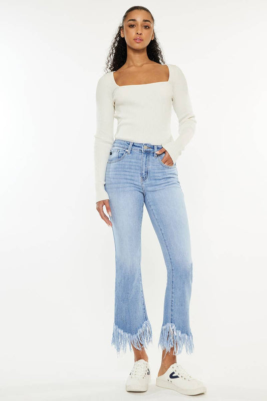KanCan Frayed Hem Jeans