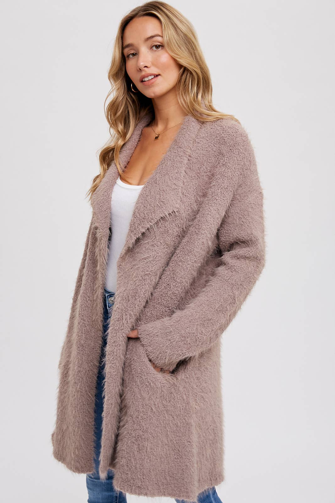Mushroom Soft Cardigan