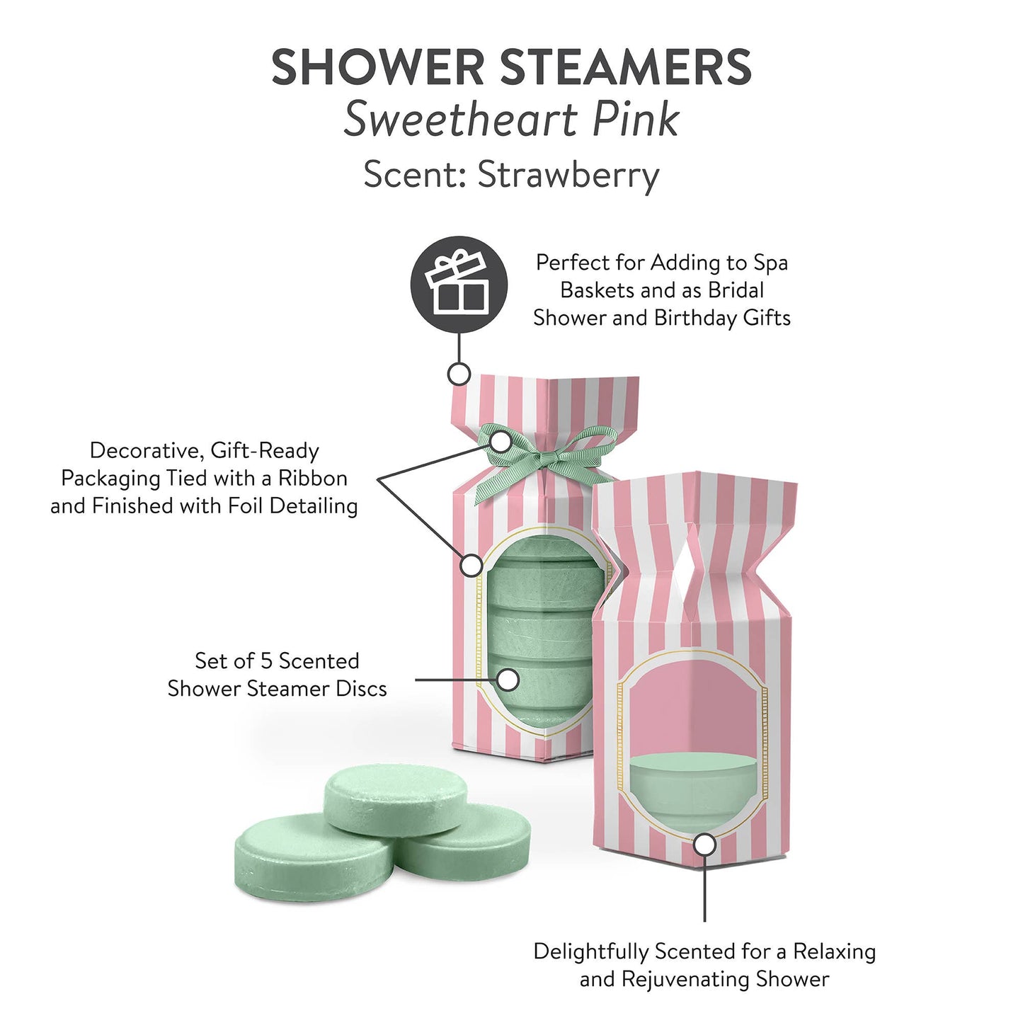 Sweetheart Pink Shower Steamers