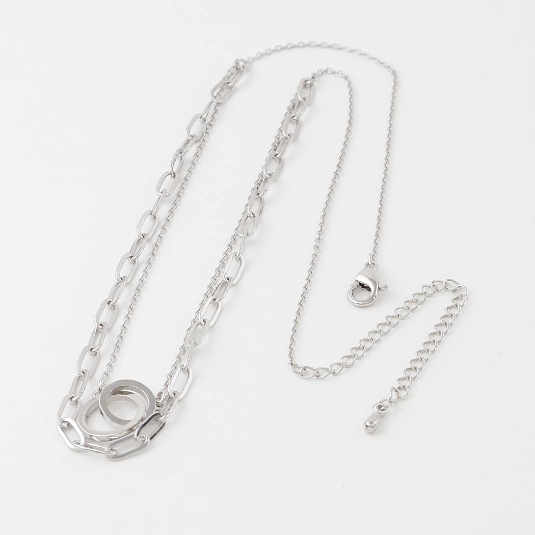Twin Link Chain Necklace