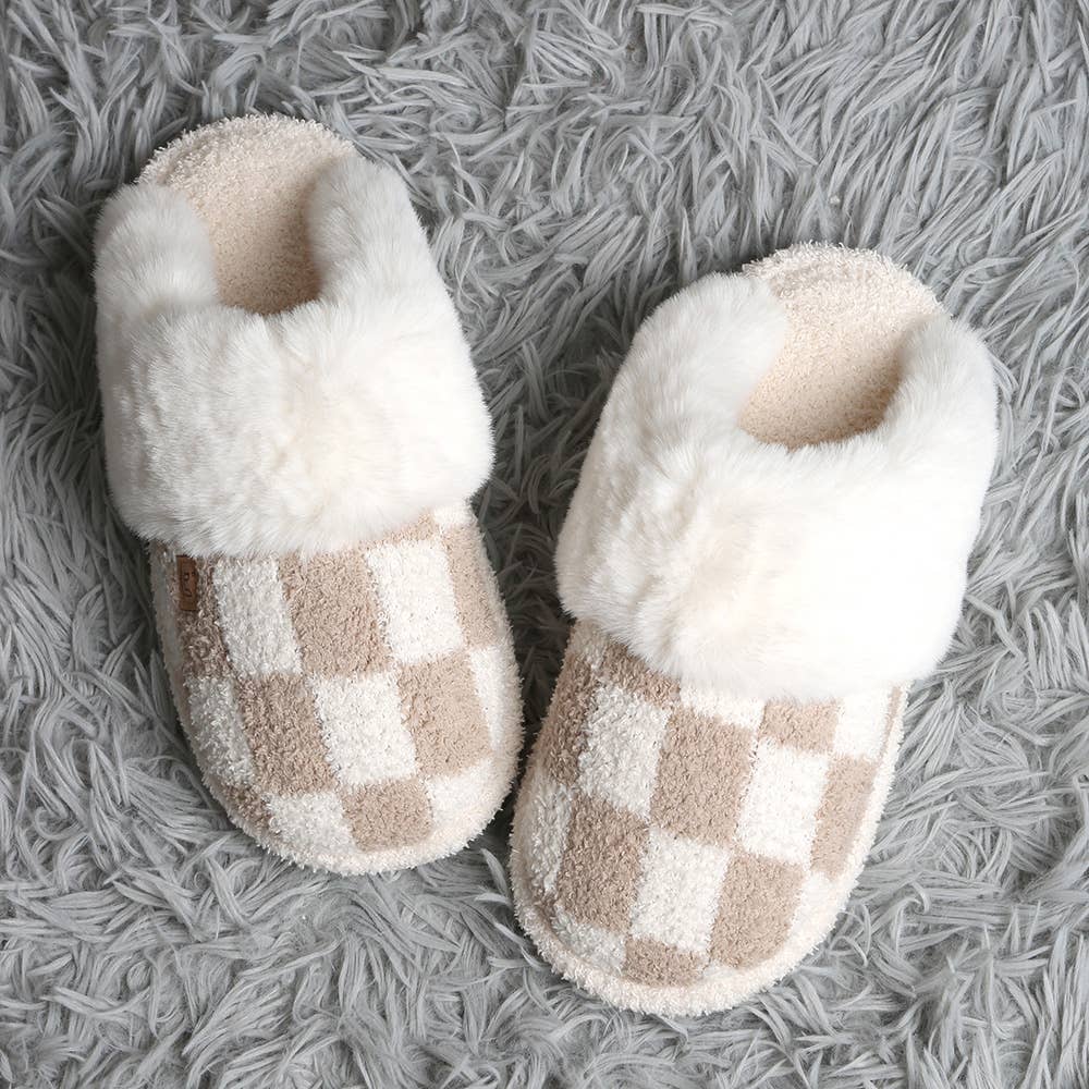 Checkered Slippers
