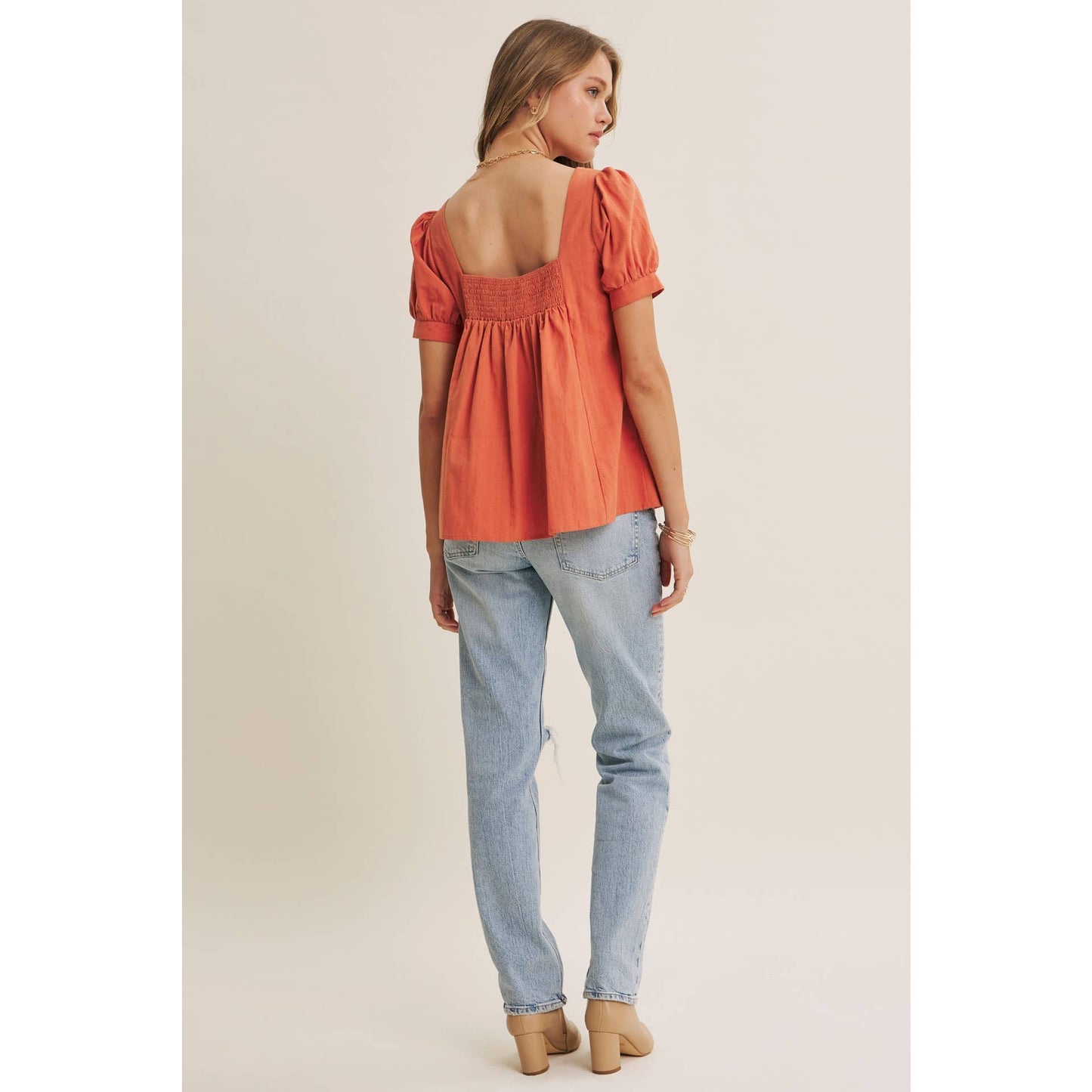 Cayenne Pleated Blouse