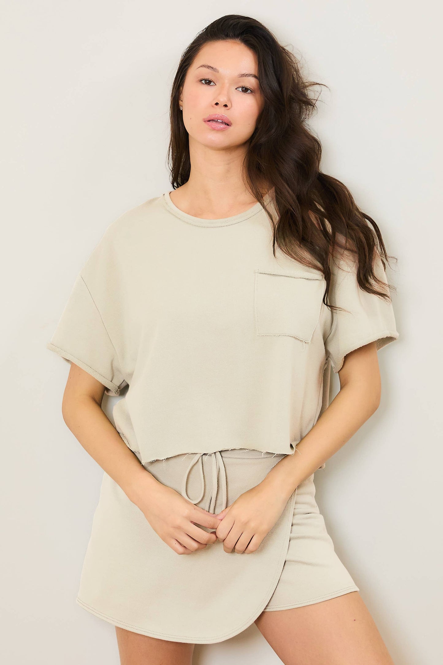 Seashell Boxy Tee and Skort Set