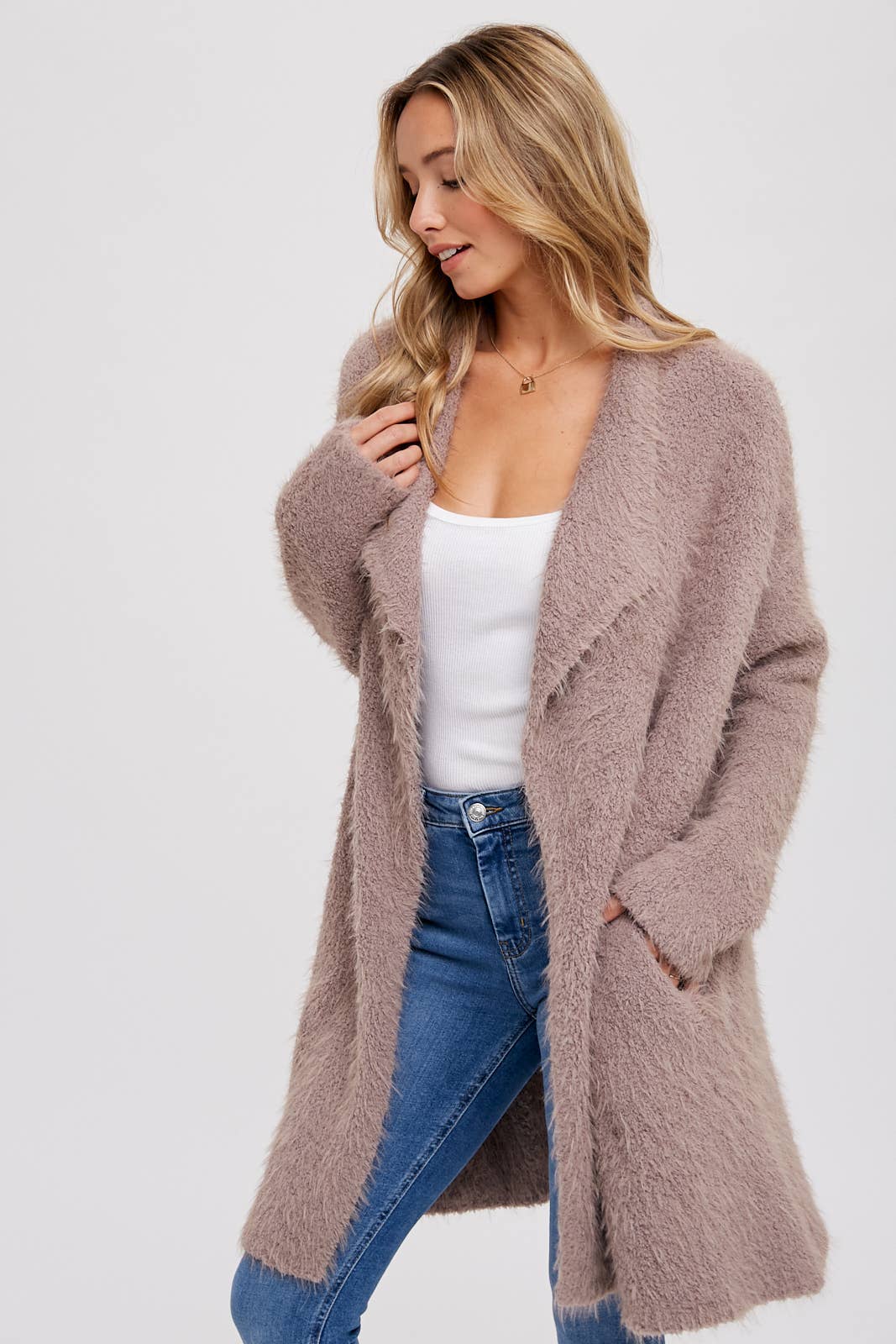 Mushroom Soft Cardigan