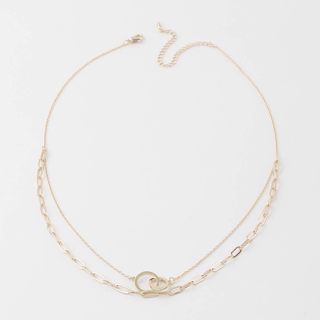 Twin Link Chain Necklace