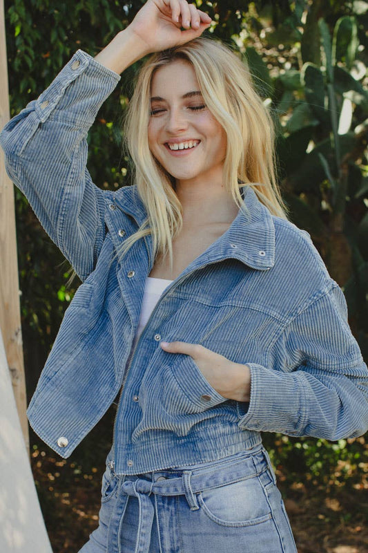 Corduroy Bomber Jacket
