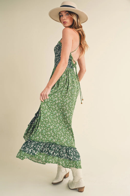 Green Floral Dress