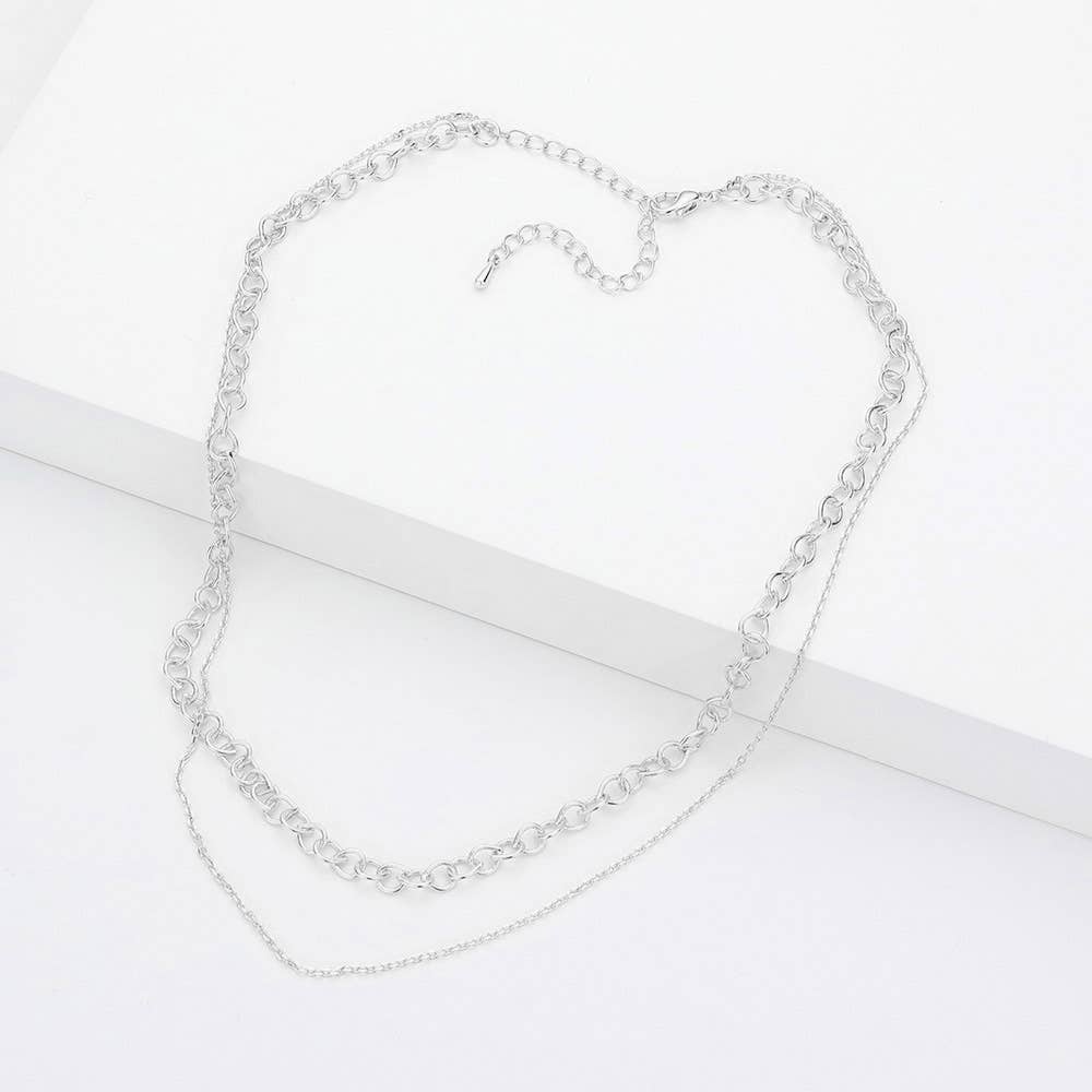 Double Layered Chain Necklace