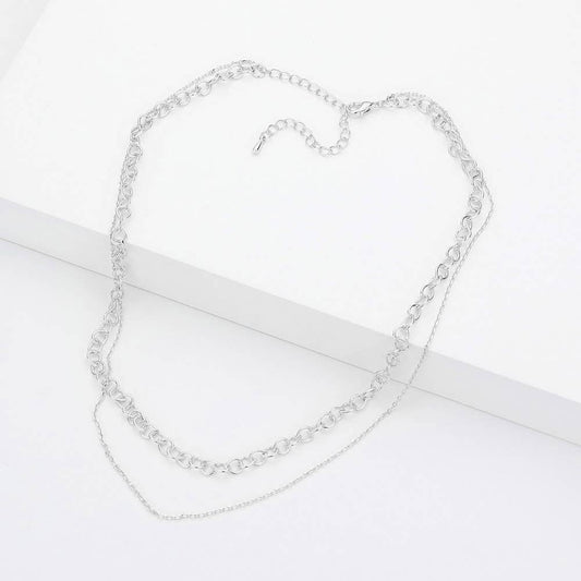 Double Layered Chain Necklace