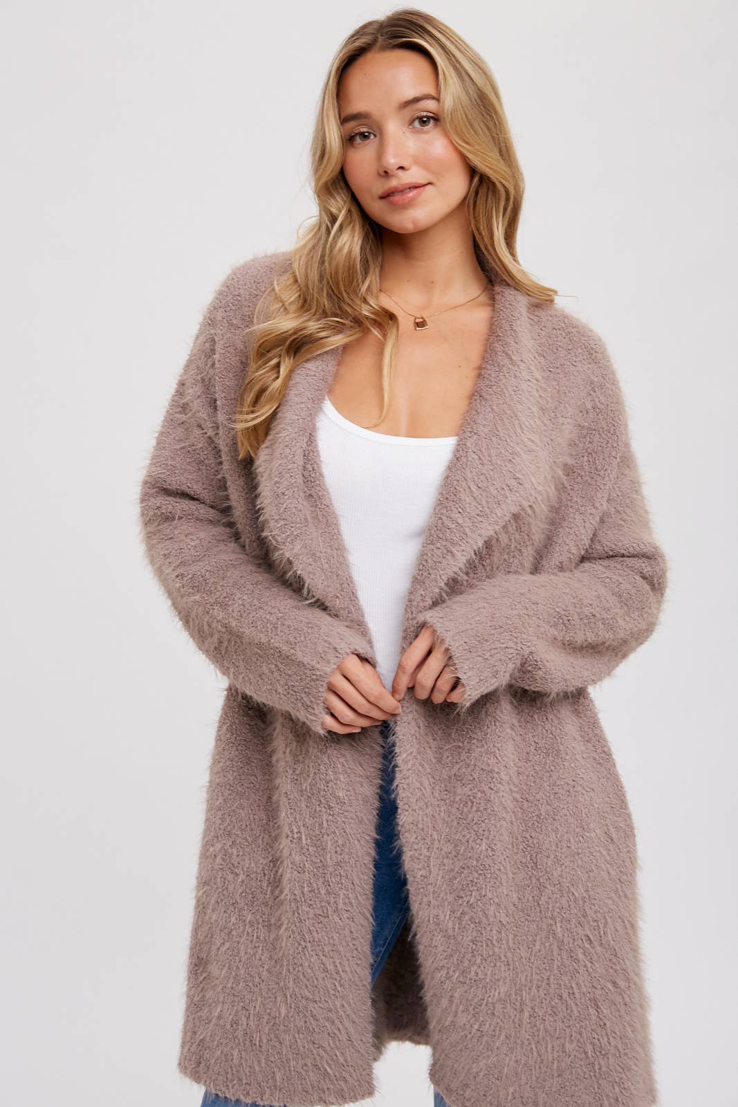 Mushroom Soft Cardigan