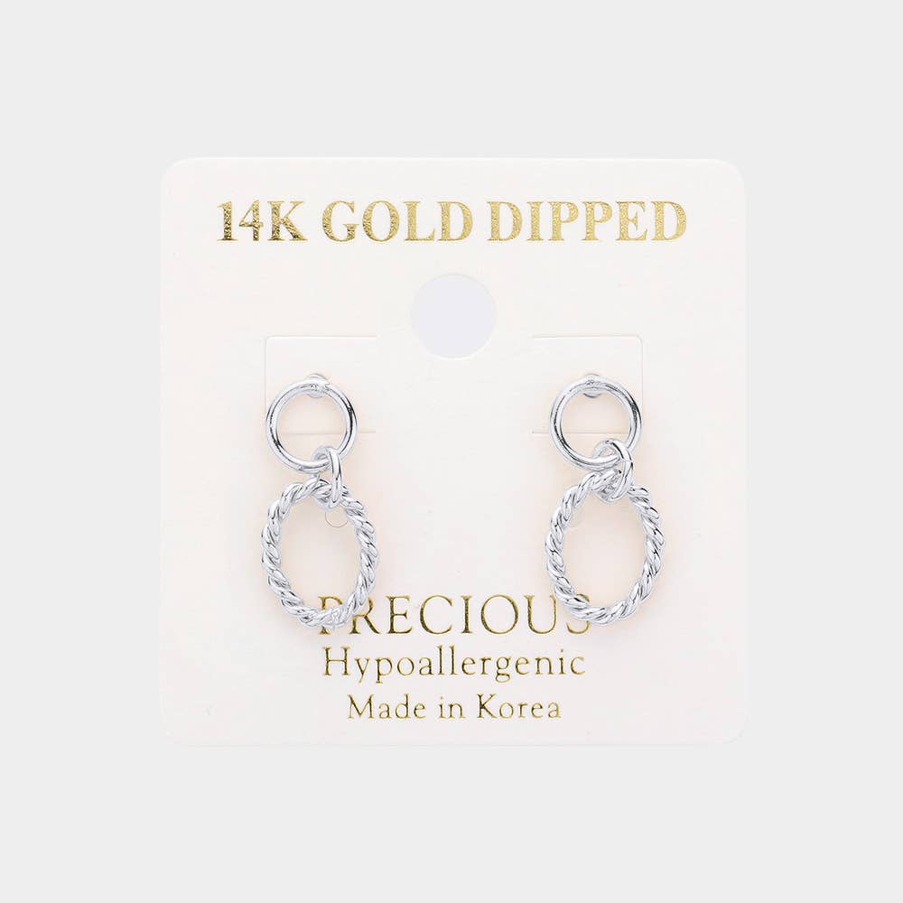 Textured Metal Earrings