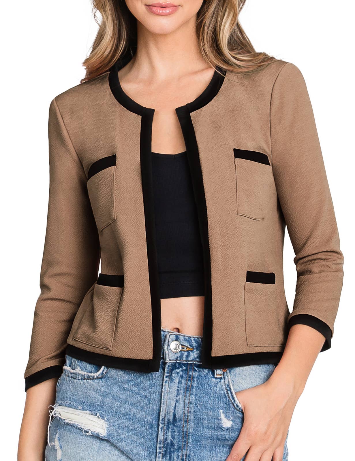 Mocha Casual Blazer