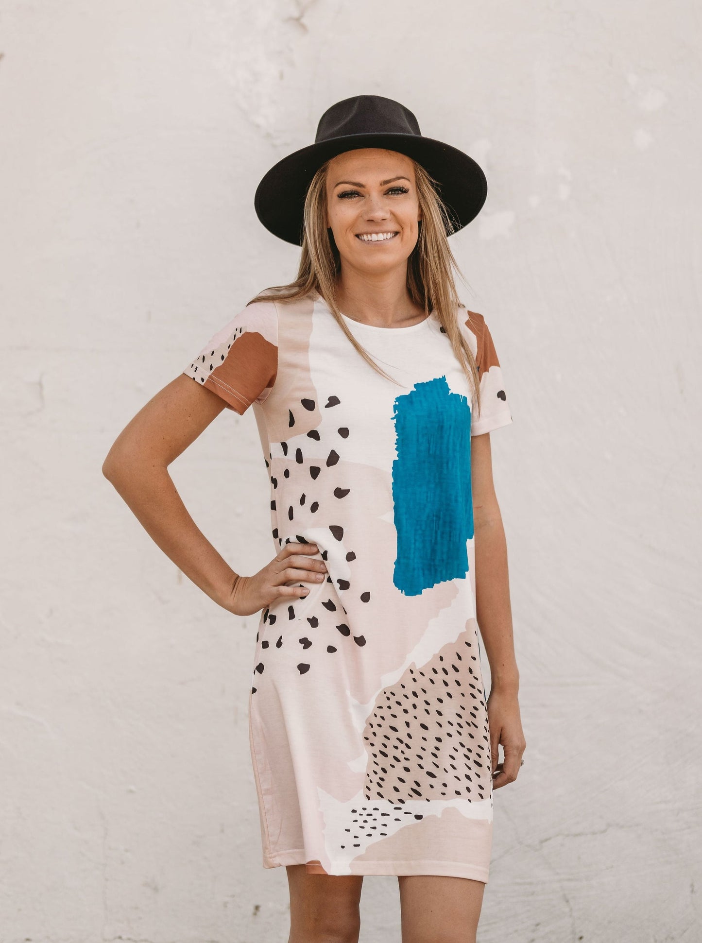 Color Block Mini Dress