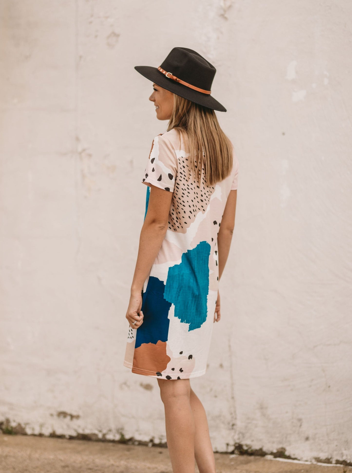 Color Block Mini Dress