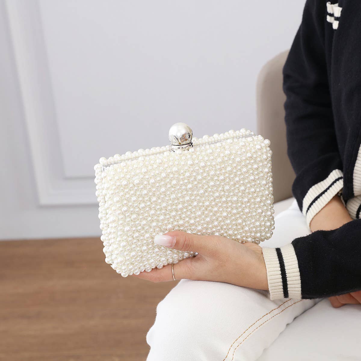 Ivory Pearl Clutch