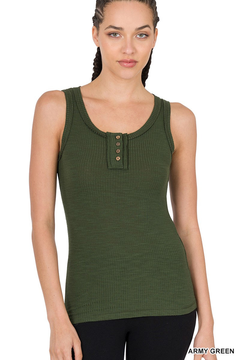 Olive Button Tank