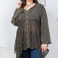 Stonewashed Women Top