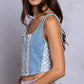 Denim Detail Tank