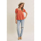 Cayenne Pleated Blouse