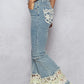 Lace Denim Jeans