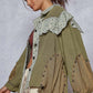 Olive Ruffled Button Up