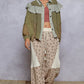 Olive Ruffled Button Up