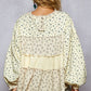 Floral & Cream Balloon Sleeve