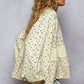 Floral & Cream Balloon Sleeve
