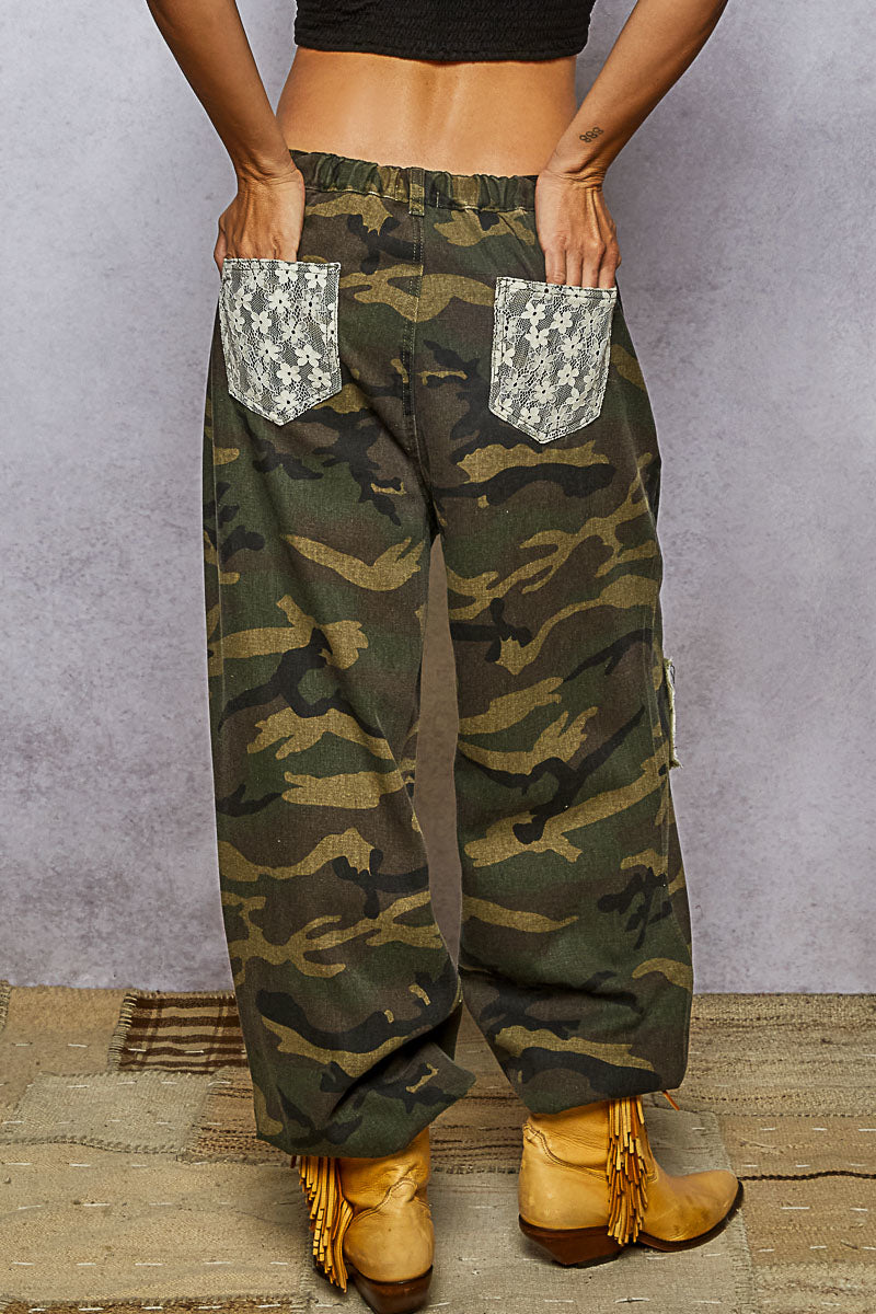 Olive Camo Twill Pants