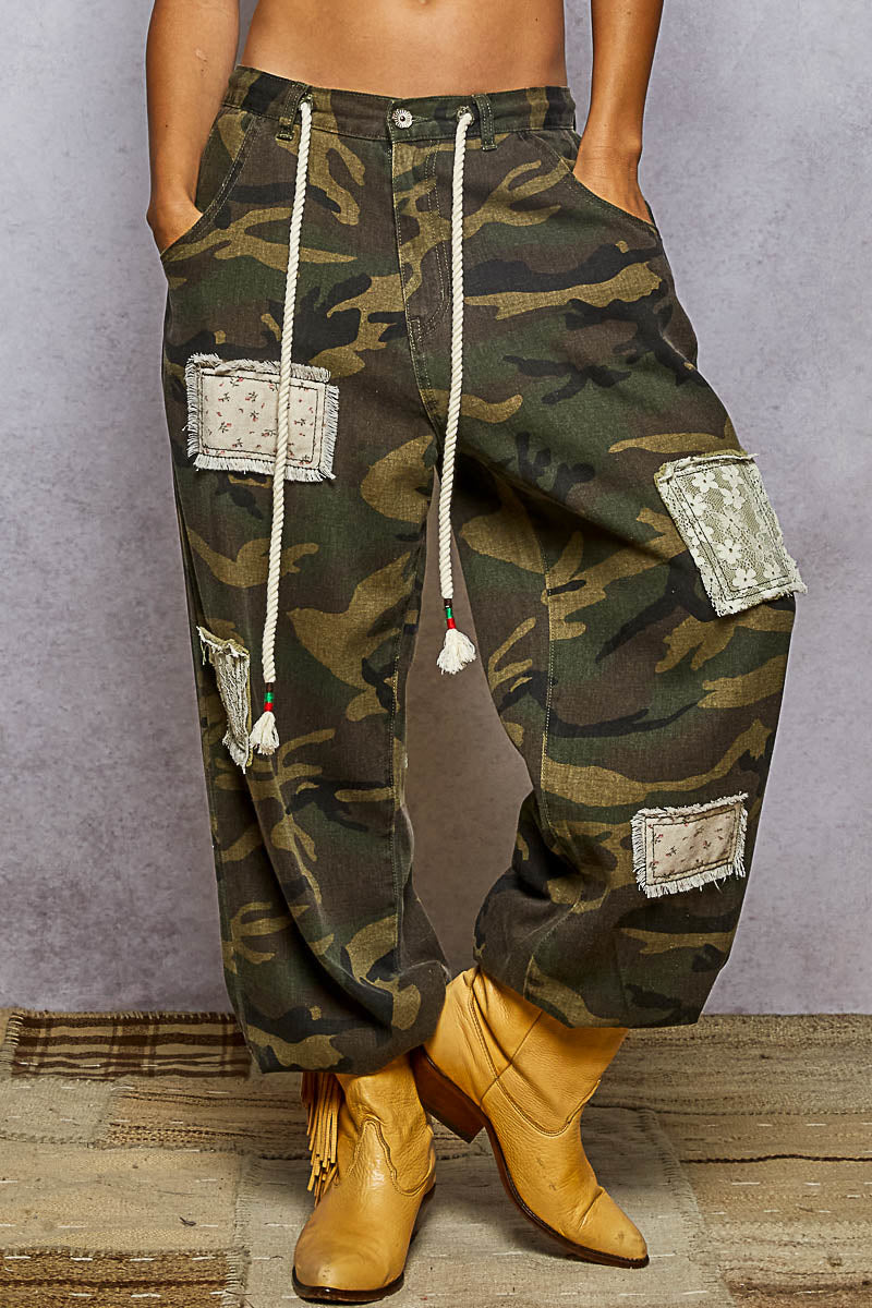 Olive Camo Twill Pants