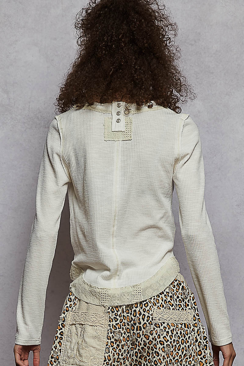 Ivory Detailed Longsleeve
