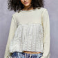 Cream Ruffle Longsleeve