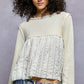 Cream Ruffle Longsleeve